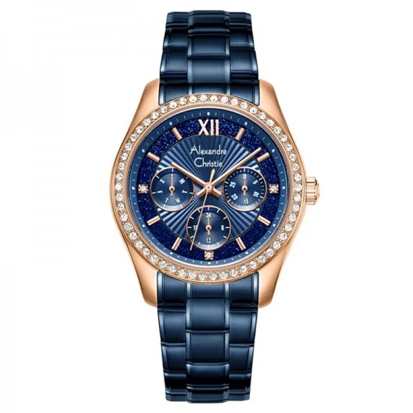 Alexandre Christie AC 2645 Rosegold Blue One BFBURBU1